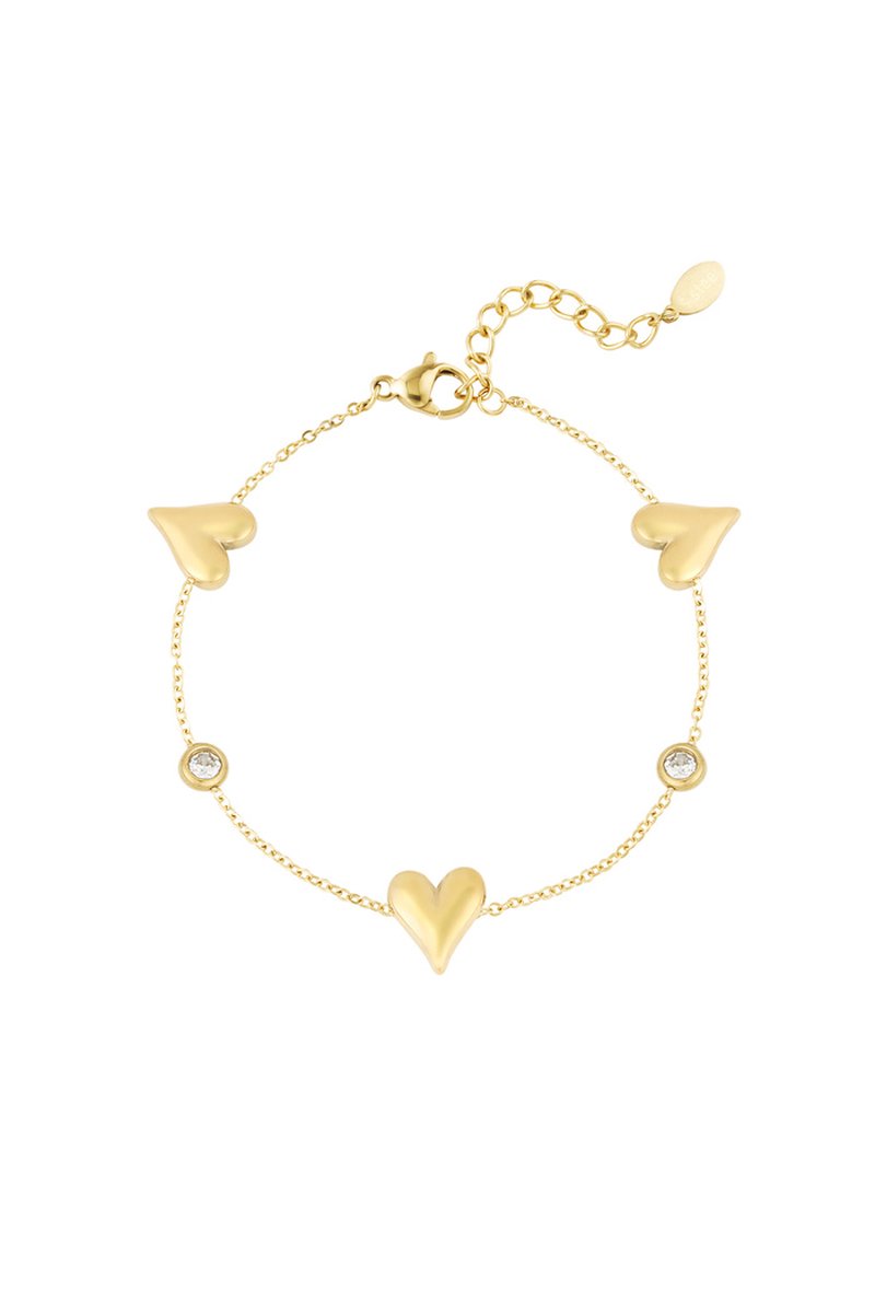 Gleaming Love armband - Goudkleur