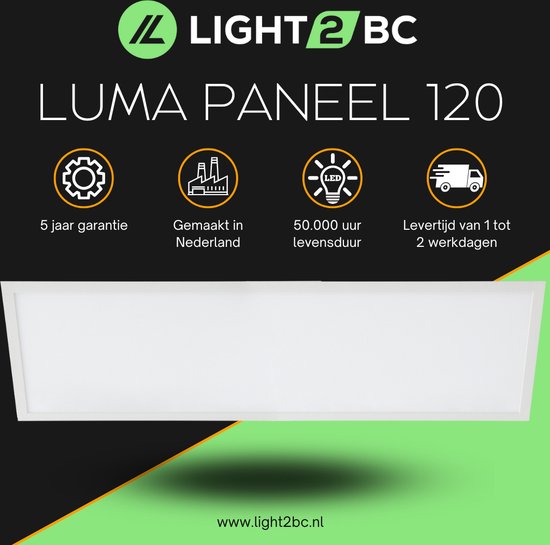 Luma LED Paneel 120x30 cm - 36W
