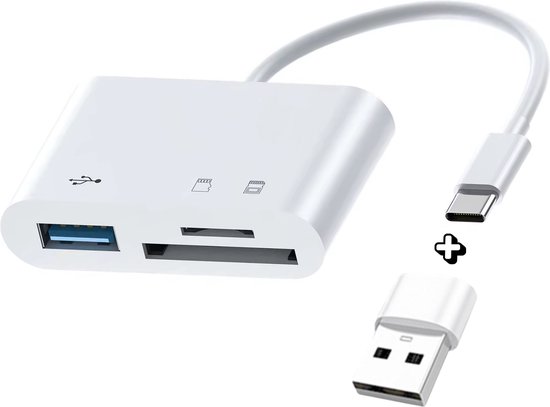 Dazaro SD Kaartlezer - USB C SD kaart lezer - Micro SD kaartlezer - usb