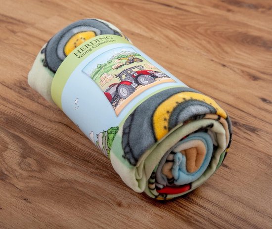Wometo Fleecedeken, OekoTex, 130 x 160 cm, 400 g, met anti-pluisstiksel aan de rand, beige/zand