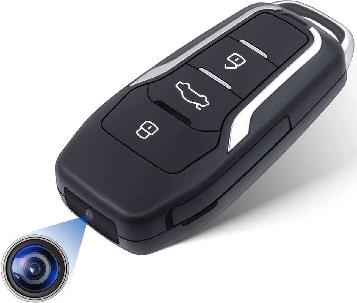 1080P Security Camera with Motion Detection - Portable Small Video Camera - 64GB Mini Camera Car Key Camera