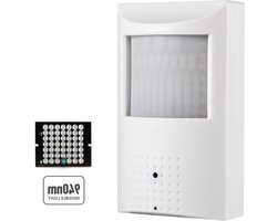 3MP PIR IP PoE Camera met Audio 940nm onzichtbare IR Night Vision - Indoor Security CCTV - Motion Detection - Remote View - 37mm Pinhole Lens - 80° FOV - IPIR-P-A-FHW