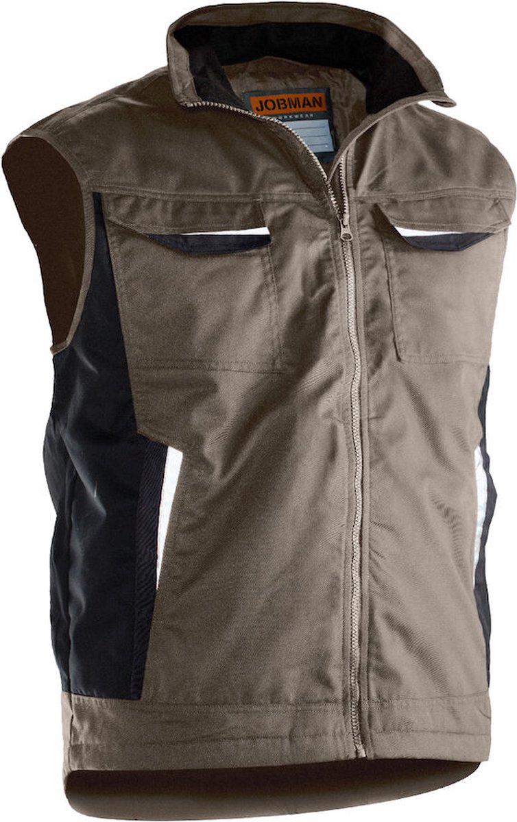 Jobman 7517 Service Vest Lined 65751720 - Khaki - XL