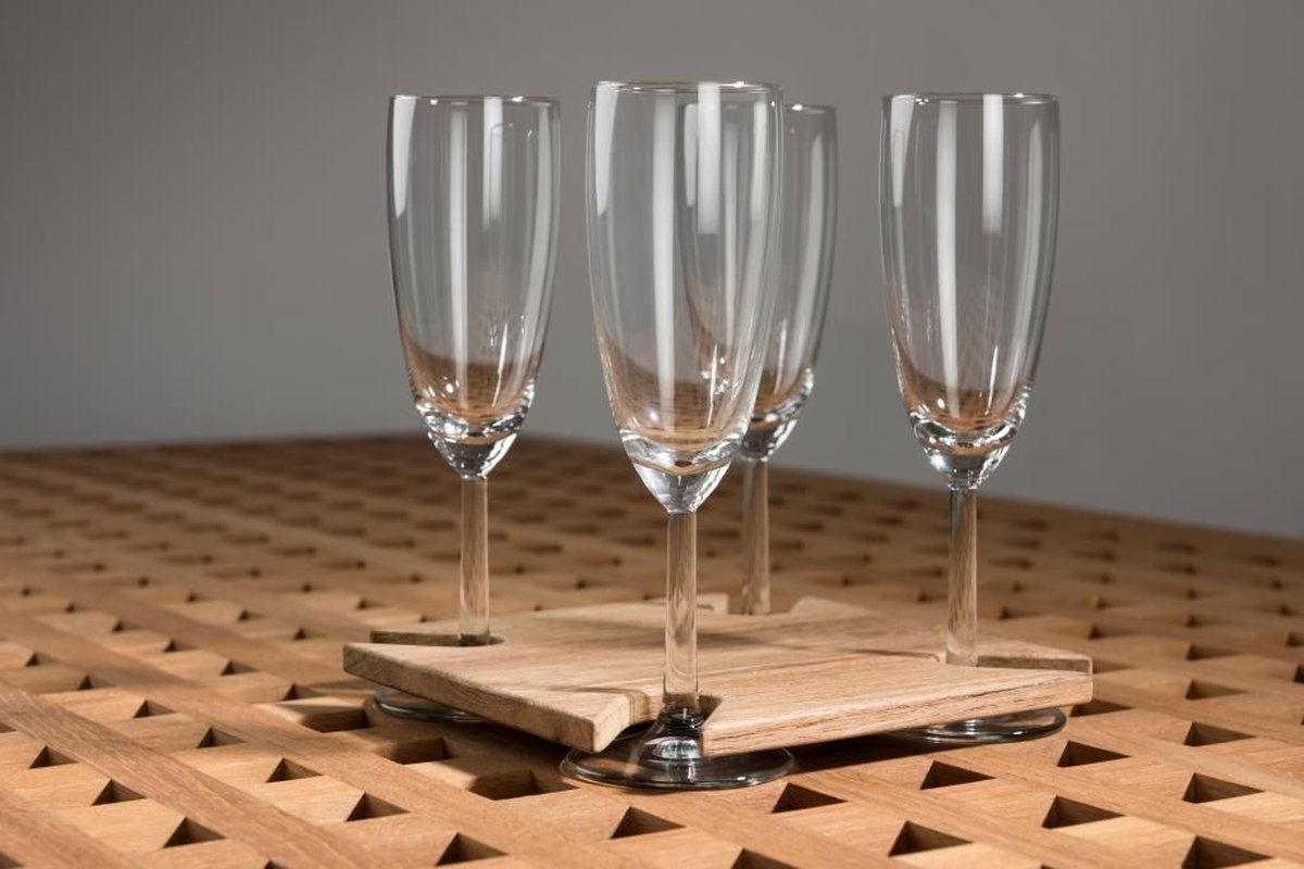 ARC Marine teak Wijnglazenhouder