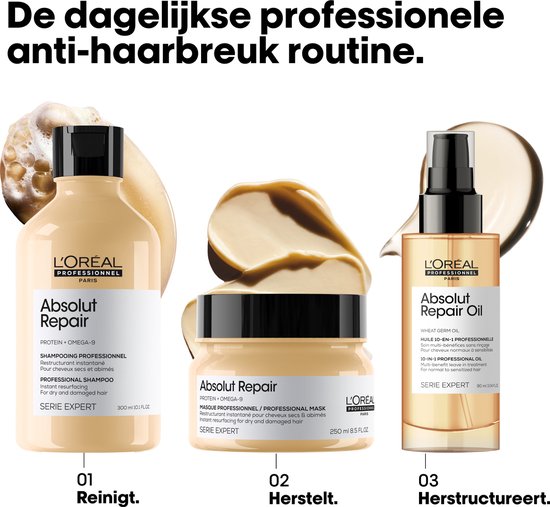 L’Oréal Professionnel Absolut Repair Masque – Répare les cheveux abîmés – Serie Expert – 250 ml