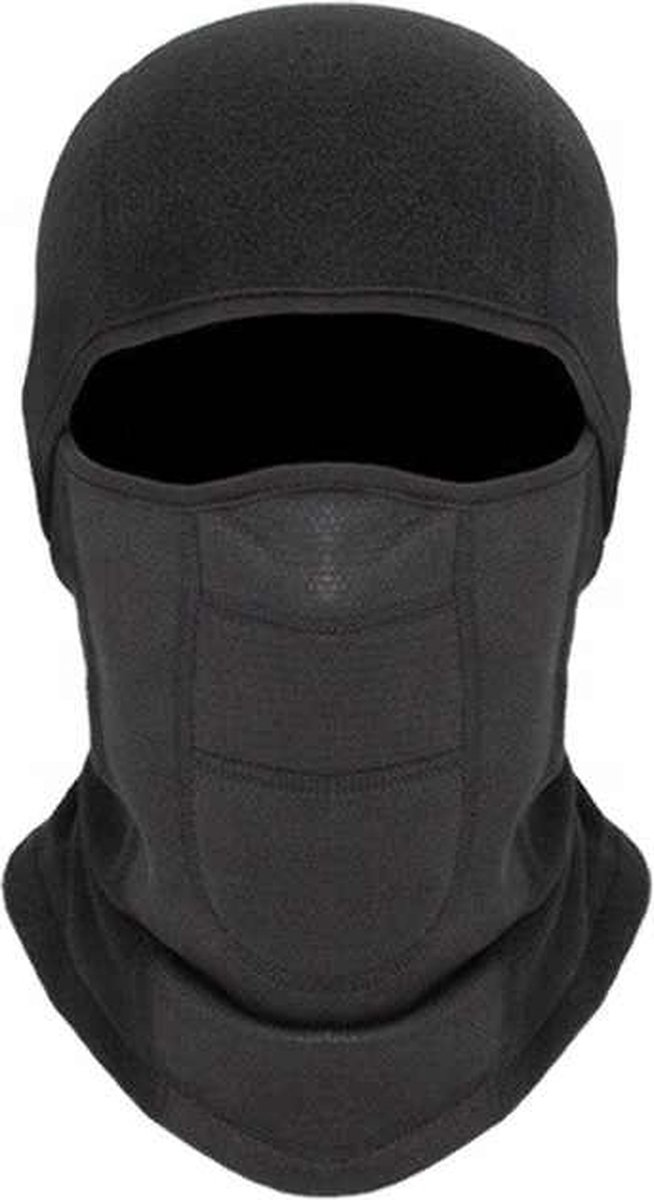 Chibaa Unisex Winter Ski Mask Wintersport Ademend Fleece Headwear Cover Ski Snowboarden Wielrennen Motor Outdoor Keep Warm Winter Zwart
