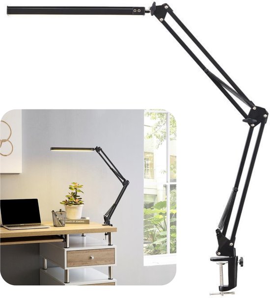B.K.Licht Klemlamp BK_KL1354 LED klemlamp incl. 5W GU10 lamp, metaal (1