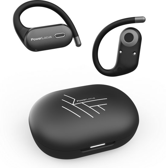 Black Shark T19 Open Ear koptelefoon, draadloos, bluetooth, clip-on oortelefoon, 5 g, licht, comfortabel, adaptieve geluidskwaliteit voor muziek en speelmodi, 50 uur batterij, led, DNN heldere