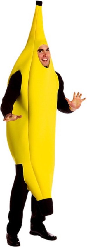 Joya Kids® Banaan kostuum Volwassenen | Verkleedkleding Bananenpak | Verkleedpak Banaan | Carnavalskleding | Carnaval kostuum | Dames | Heren | One-size
