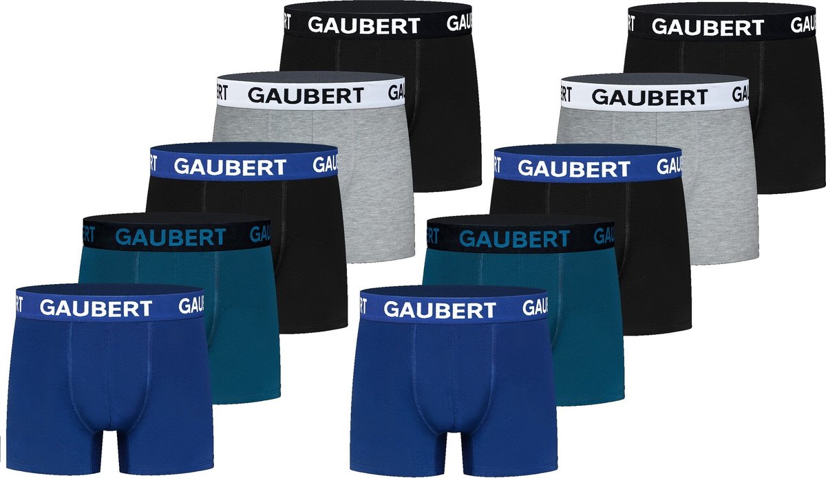 Gaubert - Heren Boxershorts 10-Pack - Multicolor - premium katoen - Maat M