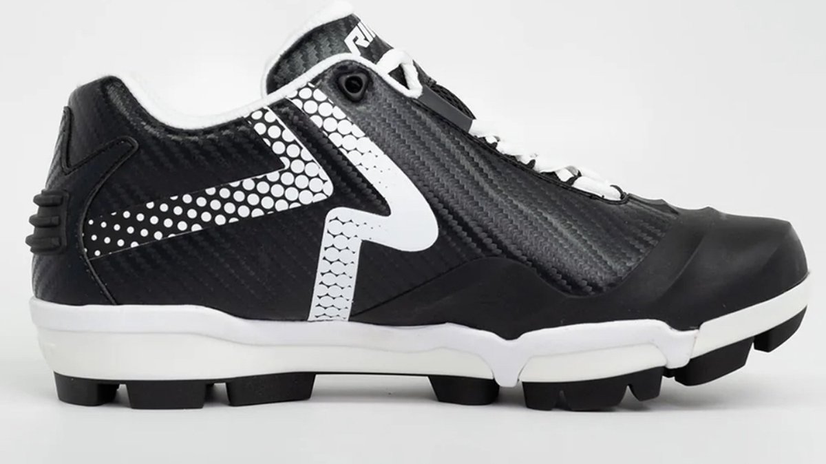 Ringor - Rip-IT - MLB - Softbal - Pro - Softbal Schoenen - Kunststof Spikes - Zwart - US 8,5/EU 39