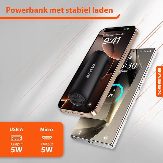 Batterie Externe Power Bank 2600mAh - Noir - Marque Esoneplus - Universelle - Neuf Sous Blister