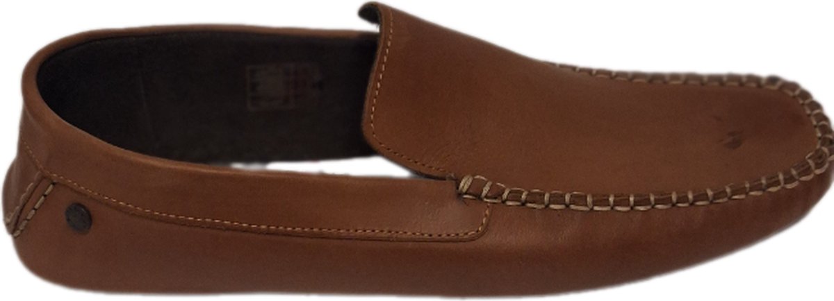 BASE LONDON-LOAFER-LEDER-TAN-SIZE 46