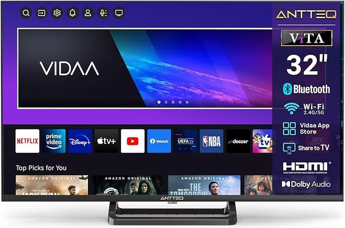 ANTTEQ V32-AH3.Q1L-BT - 32 inch smart TV (80cm)
