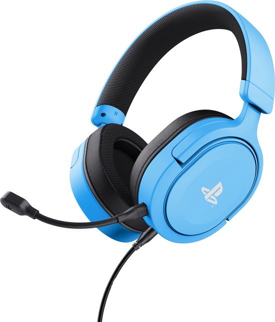 Trust GXT498B Forta - Bedrade Gaming Headset - Licensed voor PS5 - Blauw