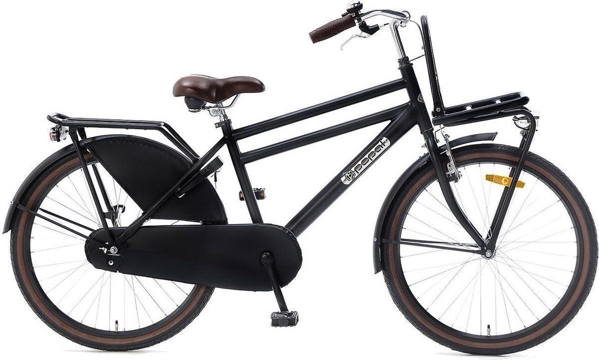 Popal Daily Dutch Jongensfiets 24 inch Zwart 100% Rijklaar Geleverd