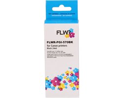 FLWR - Cartridges / Canon PGI-570XL / zwart / Geschikt voor Canon