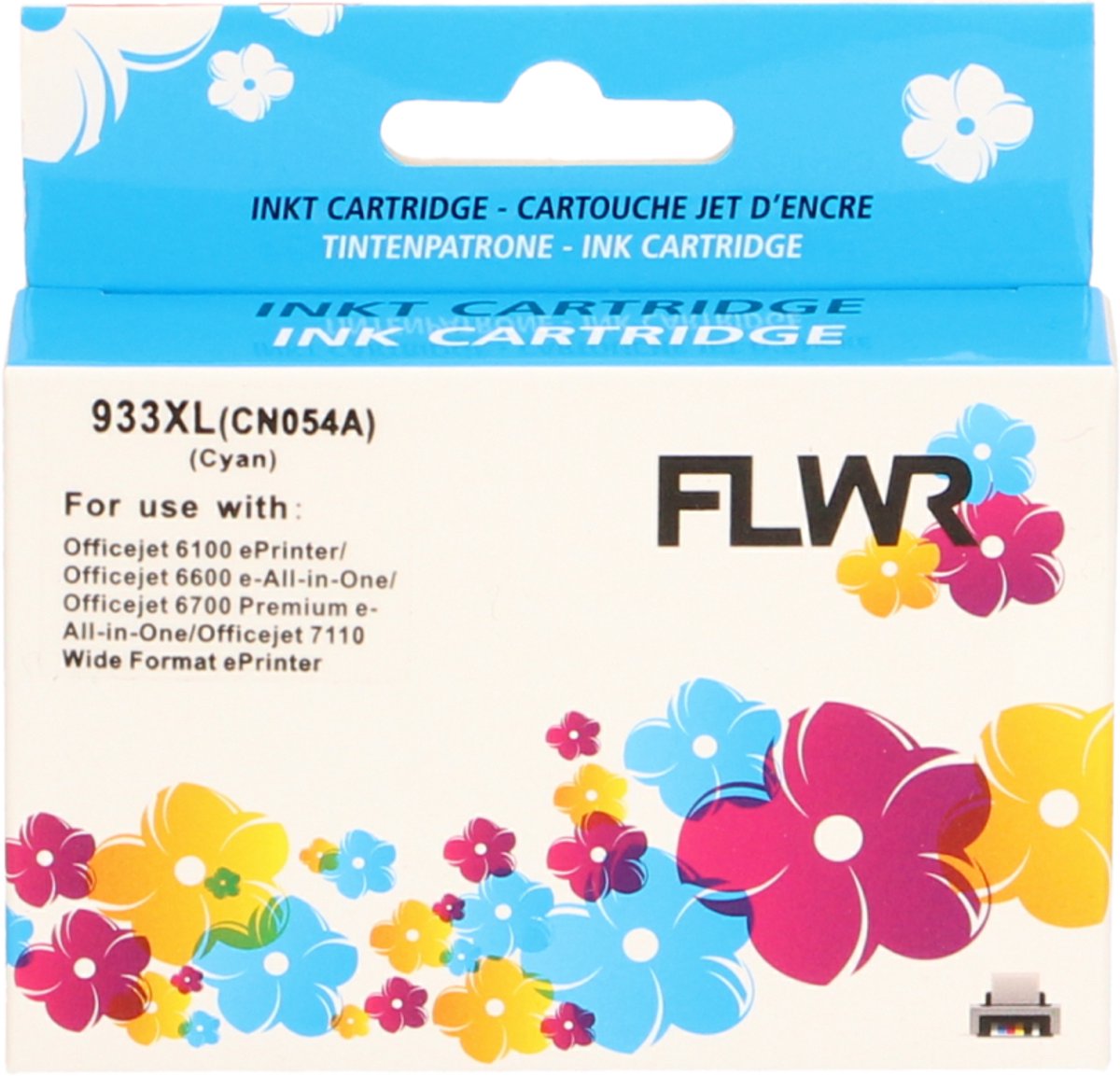FLWR - Cartridges / HP 933XL / cyaan / Geschikt voor HP