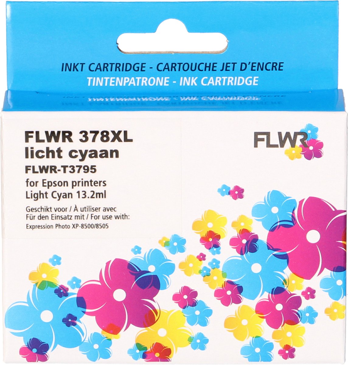 FLWR - Inktcartridge / 378XL / Licht Cyaan - Geschikt voor Epson