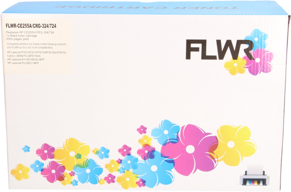 FLWR - Toner / 55A / Zwart - Geschikt voor HP