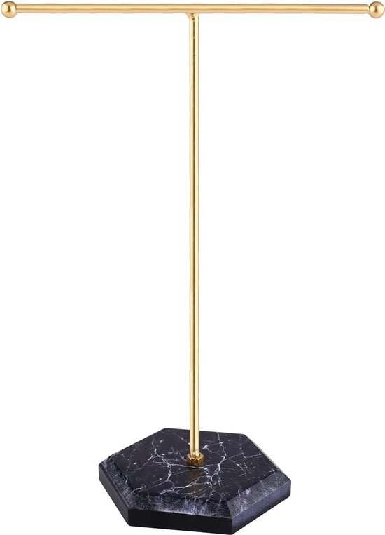 GemeShou 2stuks Gouden T-staal oorbelweergavestand voor show GemeShou 2stuks Gouden T-staal oorbelweergavestand voor show