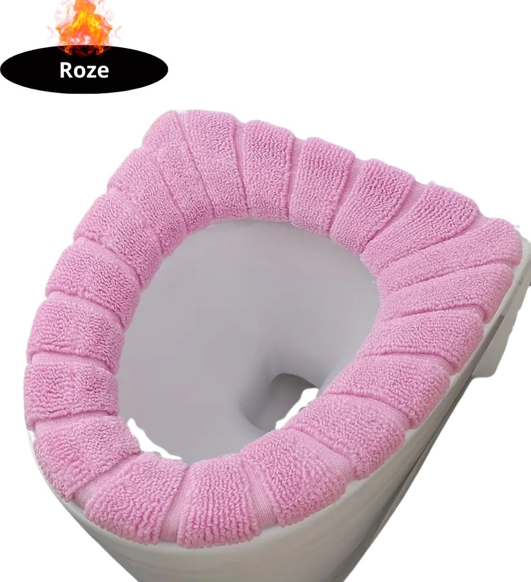 Livano Wasbare Toiletbril Cover - Wc Bril Hoes - Toiletbril - Wc Deksel - Toiletafdekking - Verwarmde Wc Bril - Roze