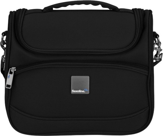 D'Lite Beauty Case Black met schouderband | Stuivenga Lederwaren Delft