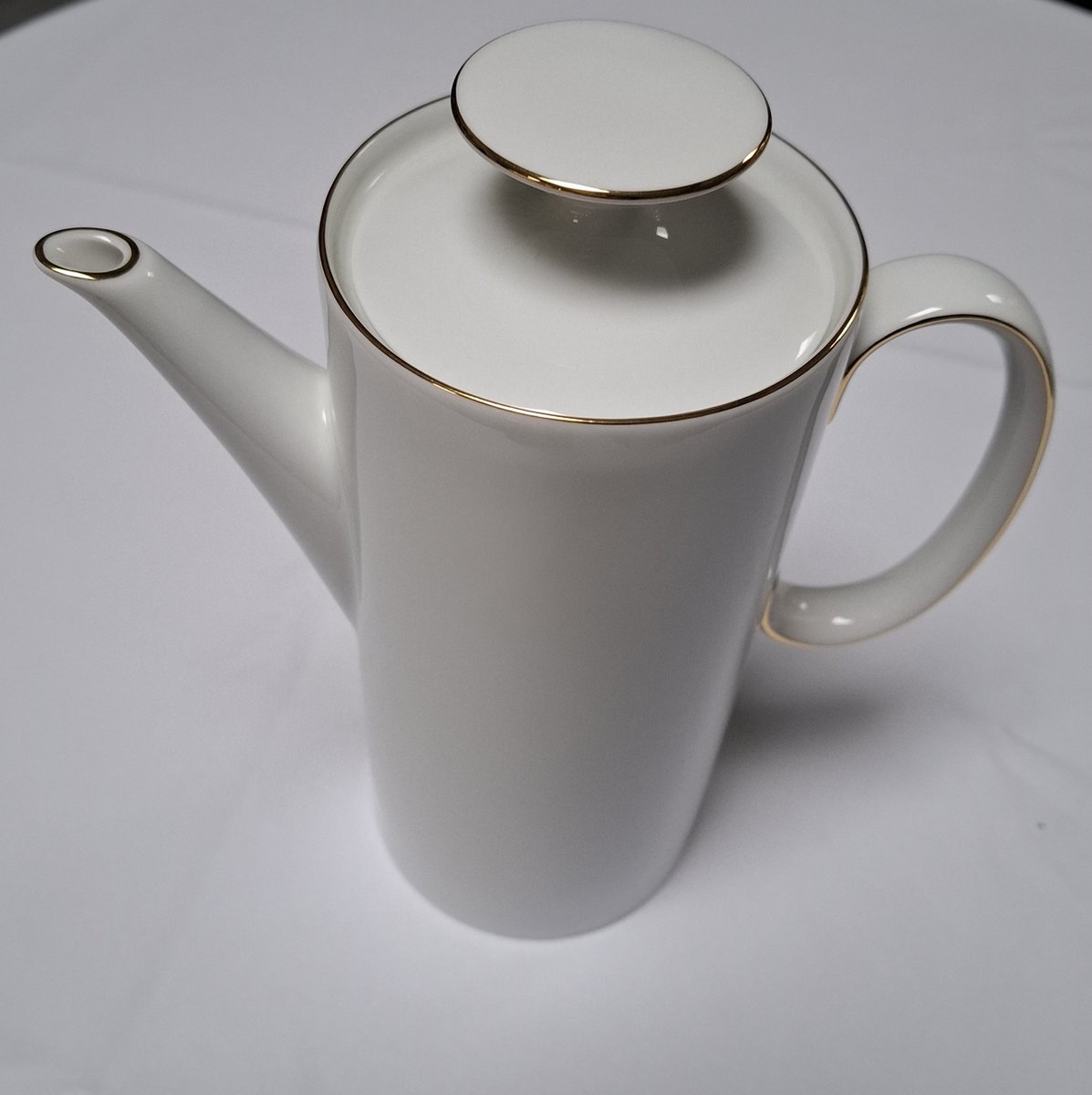Rosenthal Thomas Medaillon goud koffiepot met deksel Glansgoldband 2 mm