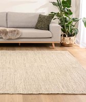 Tapis en laine - Odda blanc/taupe 200x300 cm