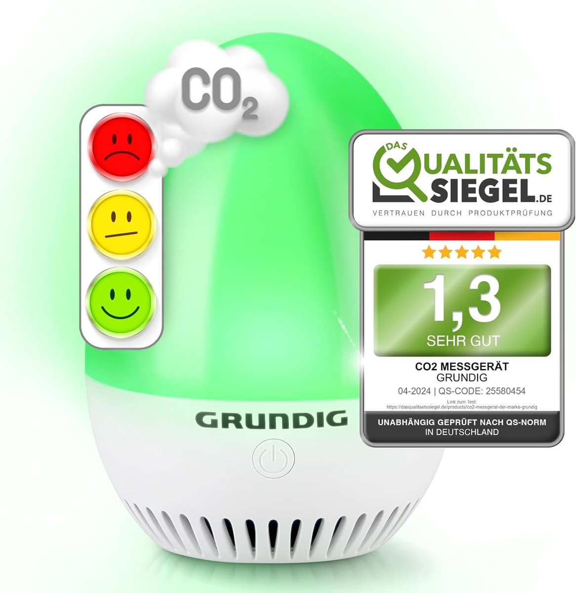 CO2-meetinstrument met automatische kalibratie en mobiele toepassing voor luchtkwaliteitsmonitoring