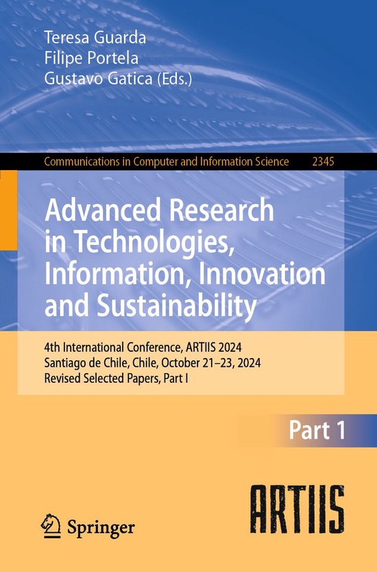Springer Nature Proceedings Computer Science 1 - Advanced Re ... - cover