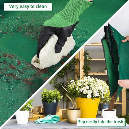 Unyqoos ® Opvouwbare Waterdichte Tuinmat met Plantenbinders voor Moestuin en Bloemverzorging van Merkloos	 — afbeelding 3