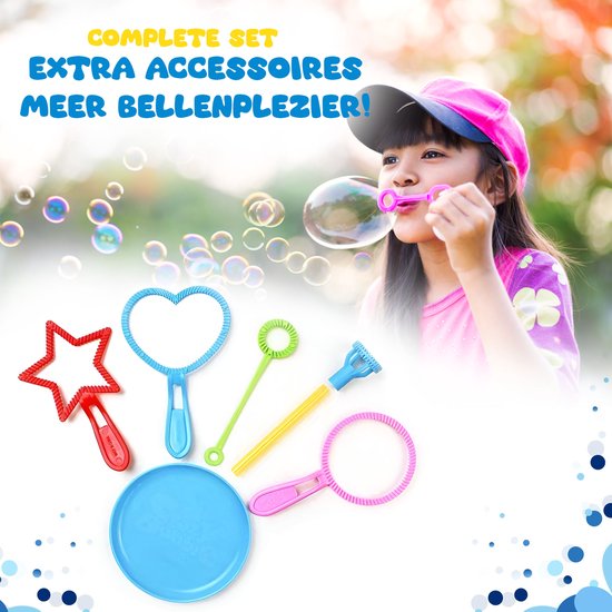 Eaglestone 2 Bubble Gun - Lichtgevende Blazer Met 8 Gaten En 4 Navullingen Buiten Feest Speelgoed
