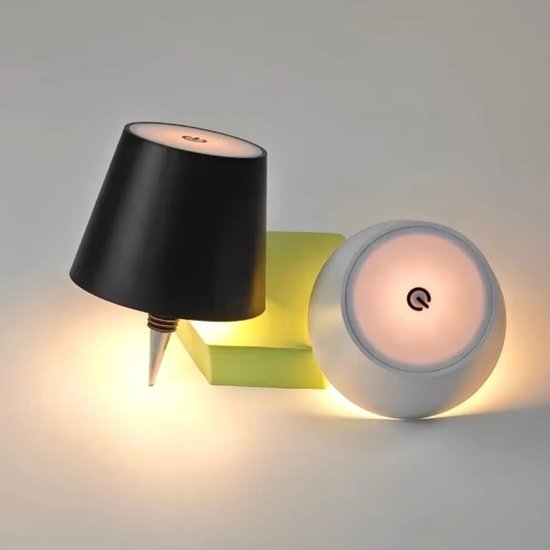 Flessenlamp - 2 Stuks - RGB - Zwart - Usb-C oplaadbaar