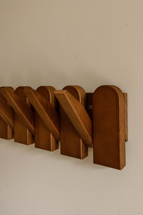 Umbra Flip wandkapstok met 8 Haken, Hout, Wit