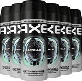 AXE Apollo Anti-Transpirant Spray - 6 x 150 ml - Pack économique