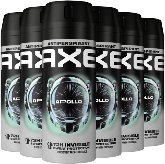 Axe Apollo Anti-transpirant Spray - 6 x 150 ml - Voordeelverpakking
