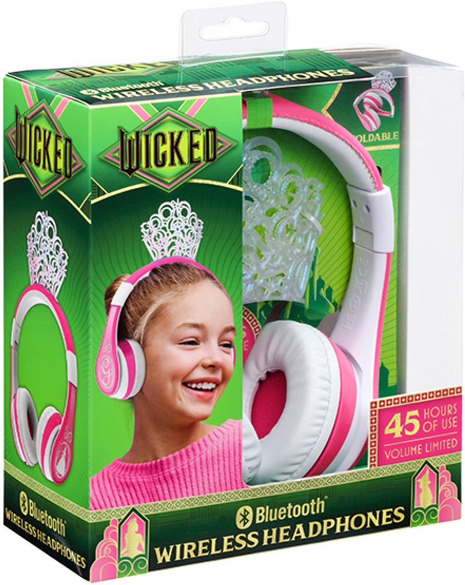 Wicked - draadloze kinderkoptelefoon - met tiara - met volumebegrenzing - lange speeltijd — afbeelding 11