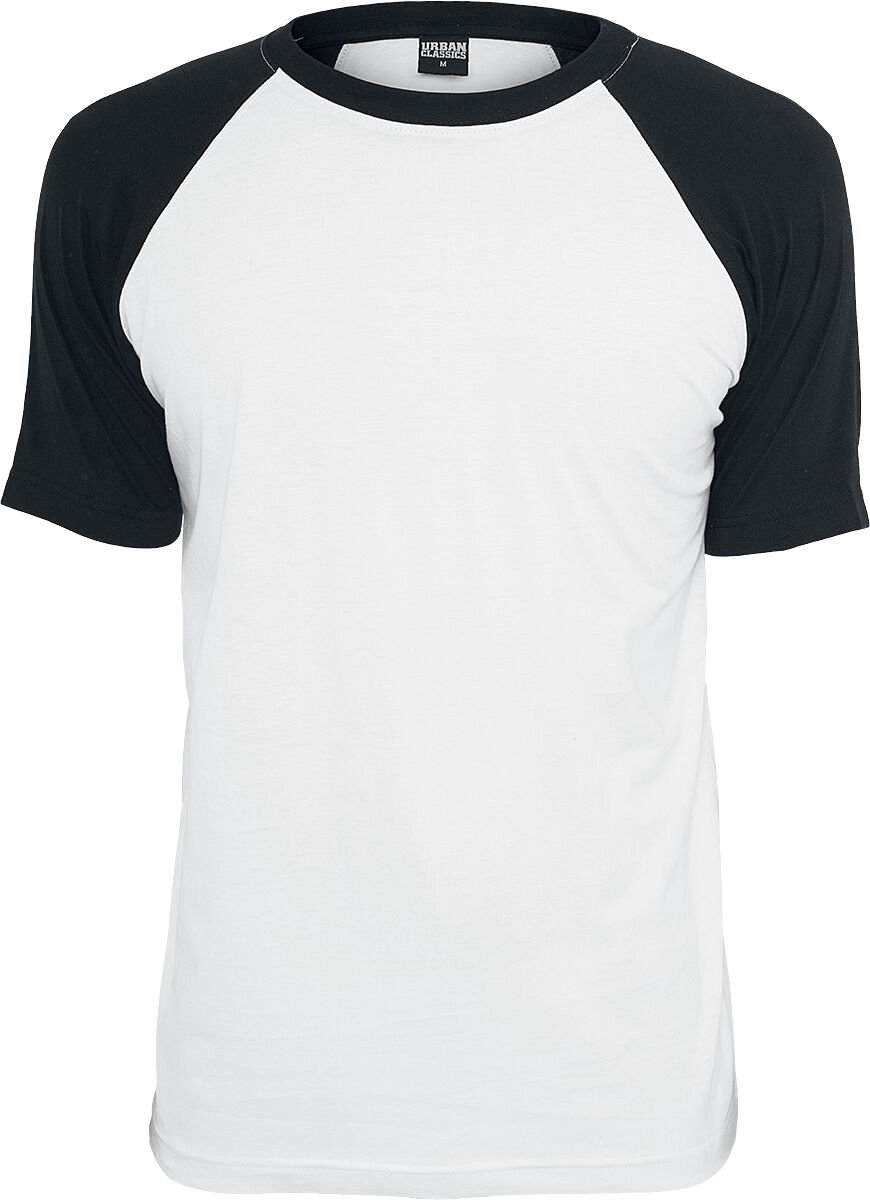 Urban Classics Raglan Contrast Tee Heren T-shirt – S Zwart
