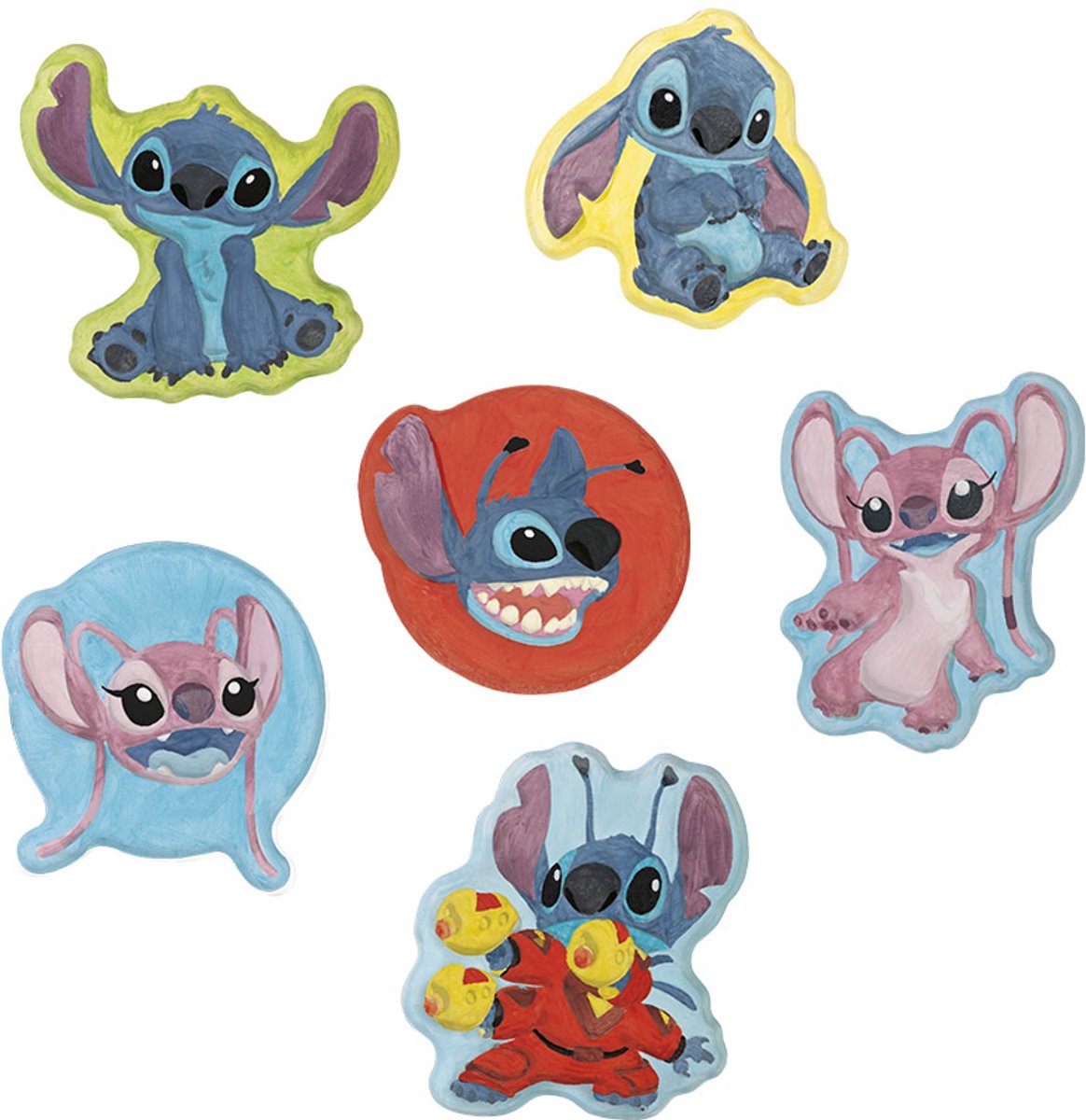 Disney Stitch gipsfiguren gieten | Totum knutselset speelgoed meisjes en jongens incl. gips, mallen verfstrip 9 kleuren en penseeltje — afbeelding 4