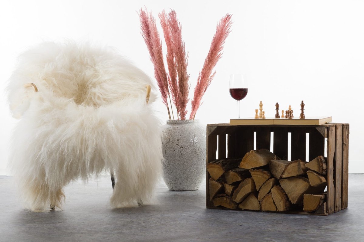 REUZEN Langharige witte schapenvacht - EXTRA GROTE IJslandse schaapsvacht wit - XL wit schapenvel decoratief - vacht bank stoel
