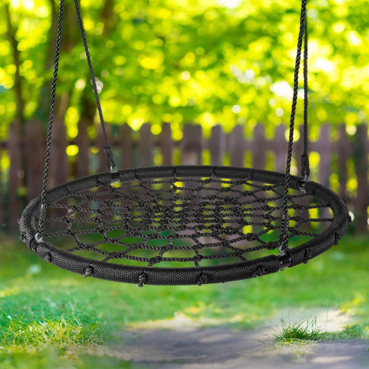Luverno® Nestschommel XXL - tot 150 kg - Schommel, Kinderschommel, Netschommel, Hangende Schommel, Plaatschommel - Tuin, Terras, Balkon, Veranda — afbeelding 2