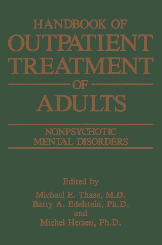 Handbook of Outpatient Treatment of Adults - cover