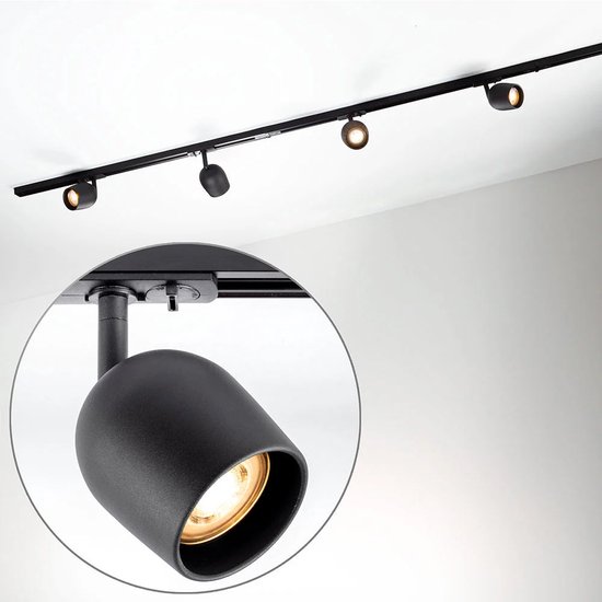 Foto: Lucide track favori railspot 1 fase railsysteem railverlichting 1xgu10 wit uitbreiding