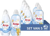Bol.com Robijn Perfect Match Wasmiddel en Wasverzachter Pakket - Stralend Wit + Jasmijn & Sandelhout - 5 stuks - Voordeelverpakking aanbieding