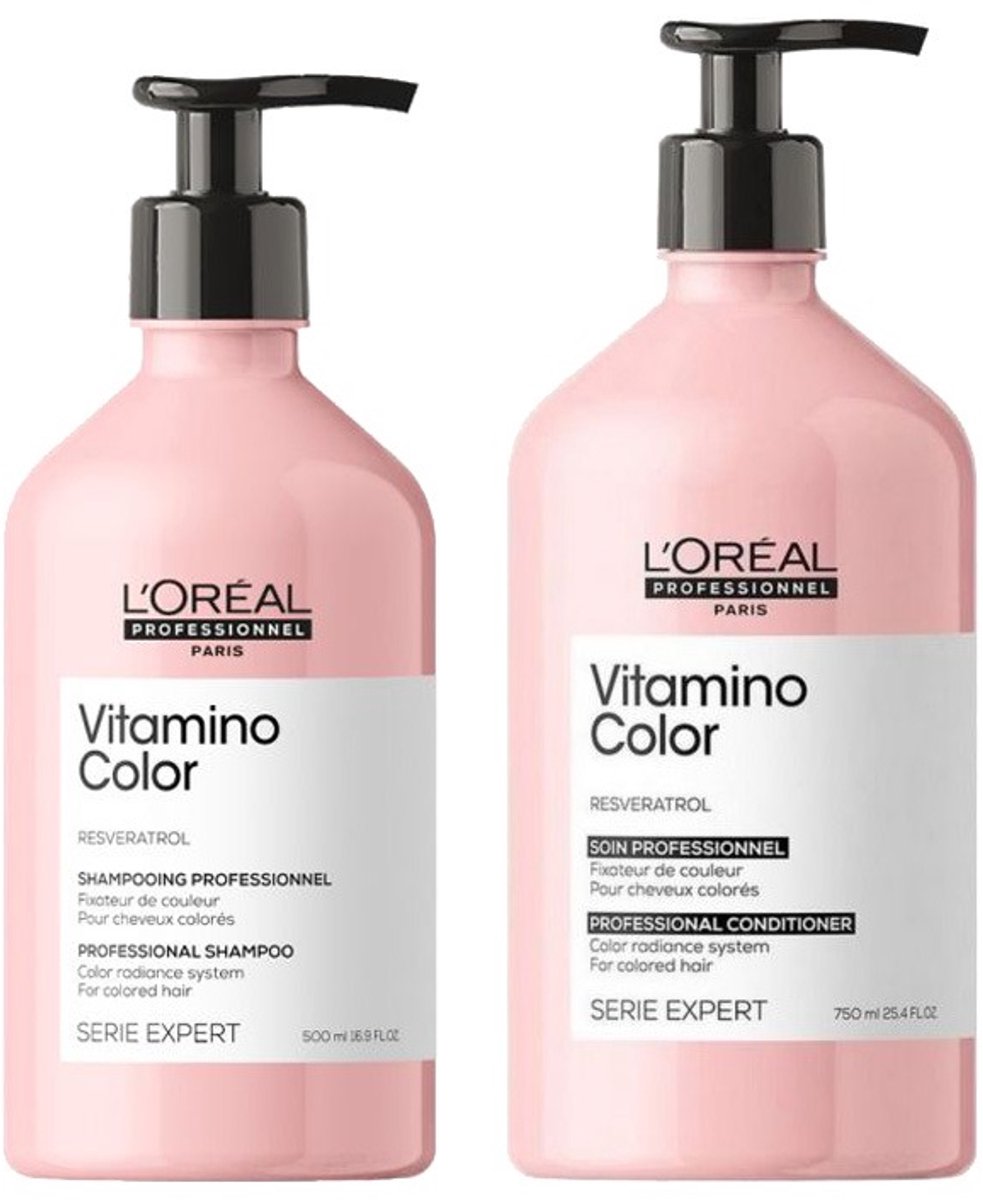 L'Oréal Professionnel Serie Expert Vitamino Color Shampoo 500ml + Conditioner 750ml
