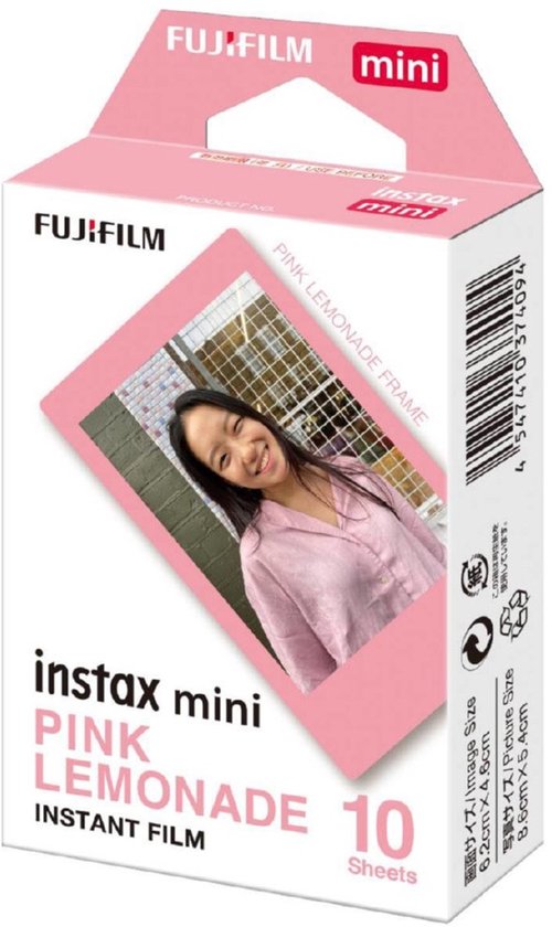 Fujifilm Instax Mini Film - Pink Lemonade Single Pack - 10 films