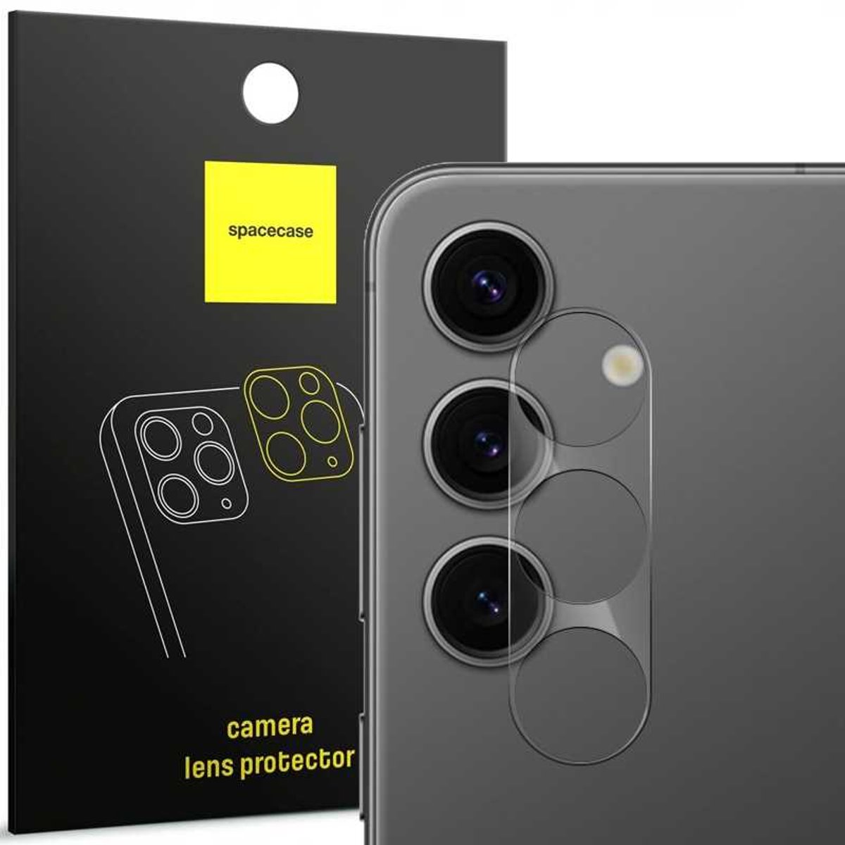 Spacecase Gehard Glas Voor Samsung Galaxy S24 Cameraglas