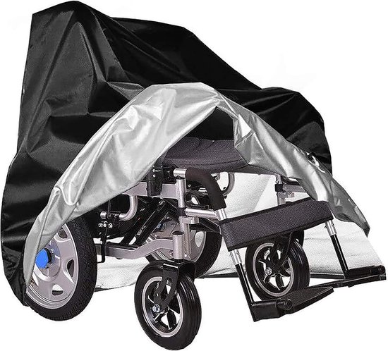 Foto: Rolstoel beschermhoes 115 75 130cm zwart 210d oxford rolstoelhoes rolstoelhoezen beschermingshoes voor rolstoelen universeel waterdicht stof bestendig uv bescherming