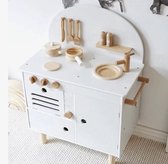 Cuisine enfant Happywood® en bois - Wit - Avec accessoires